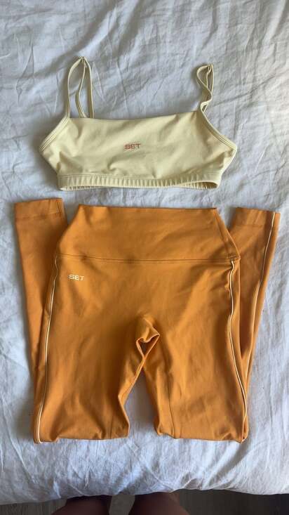 SET ACTIVE Pants - SET Active Formcloud Matching Set 🍊💛